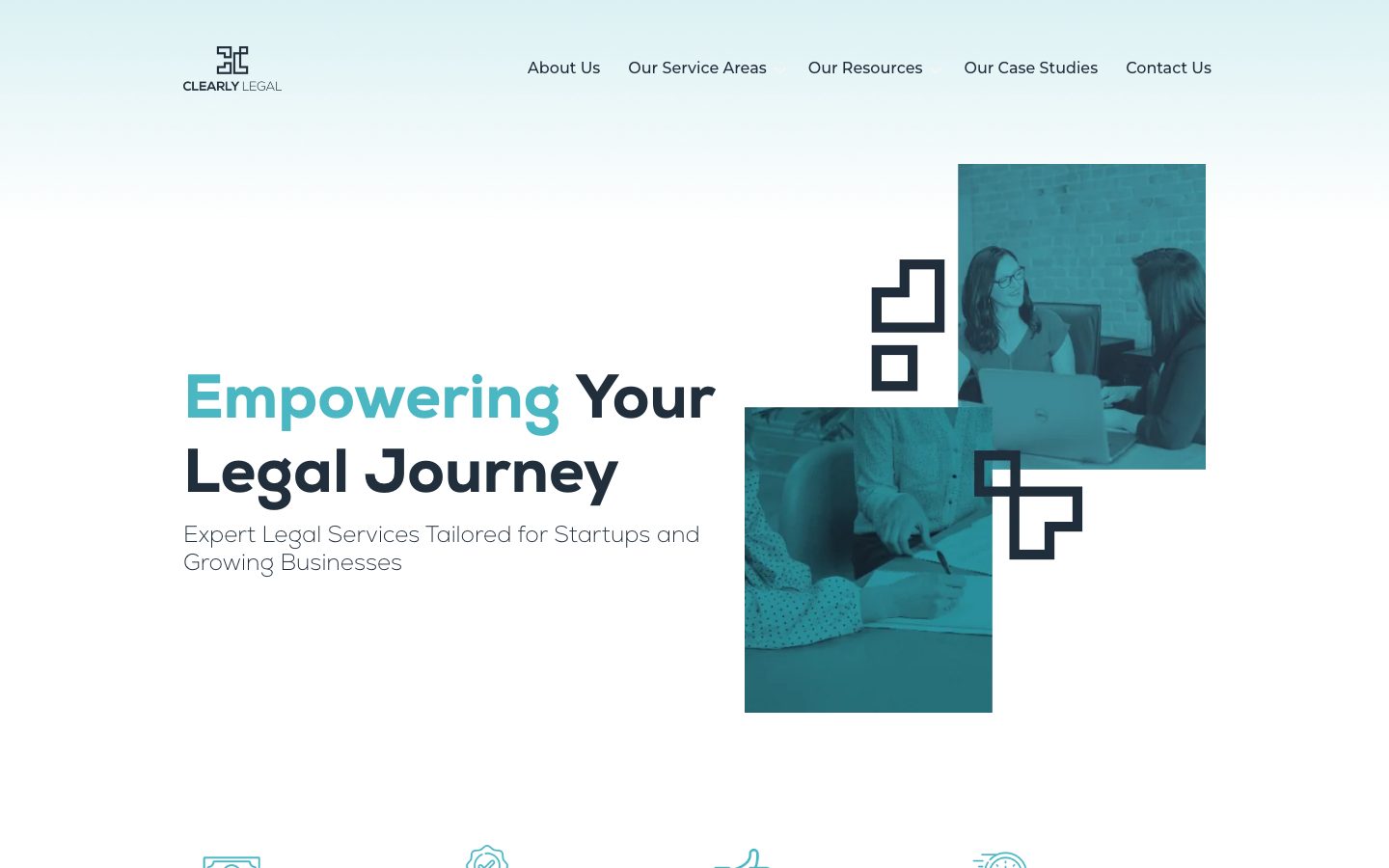 Clearly Legal website, after the rebuild