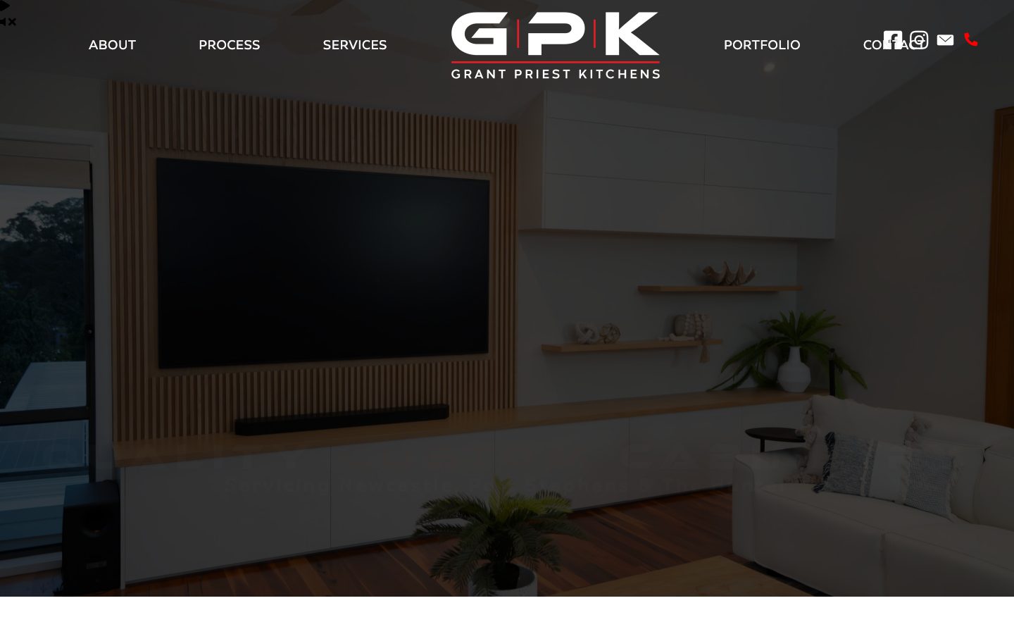 Grant Priest Kitchens website, after the rebuild