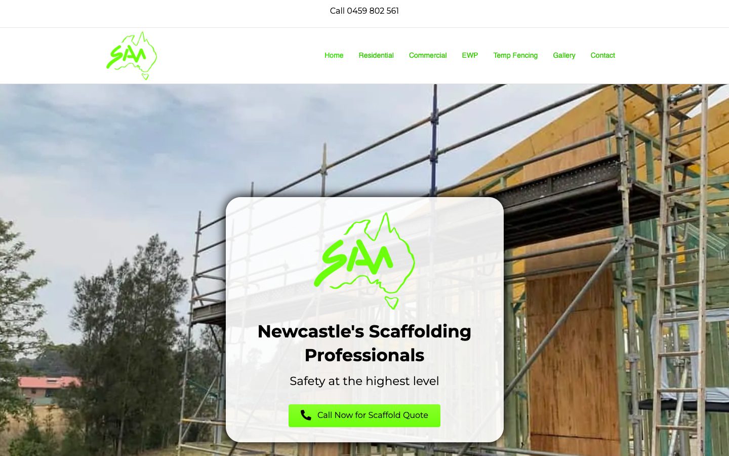 Select Access Australia website, after the rebuild